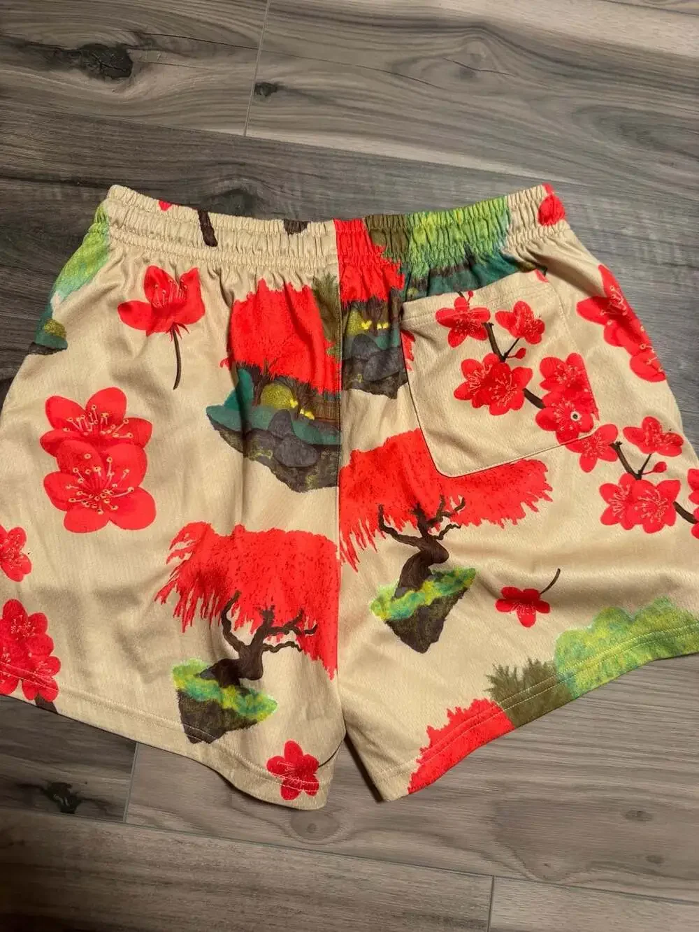 Nike Sportswear Cherry Blossom Floral Mesh Shorts Multi FN1843-783 Size Large